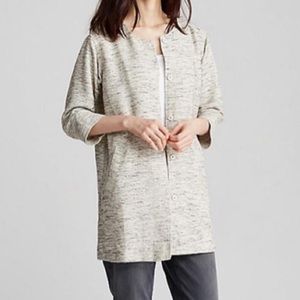Eileen Fisher Long Jacket in Ecru NWT